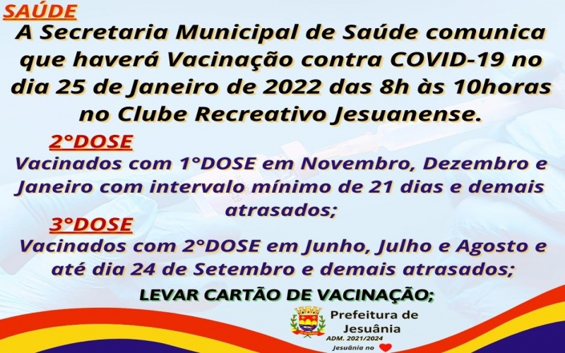 VACINAÇÃO CONTRA COVID-19